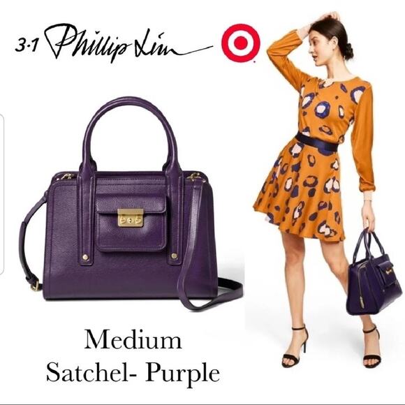 [3.1 Phillip Lim] x Target 20 Years of Design Purple Satchel Crossbody Purse NWT - Picture 10 of 12